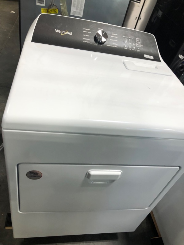 Photo 2 of Whirlpool 7-cu ft Electric Dryer (White)
