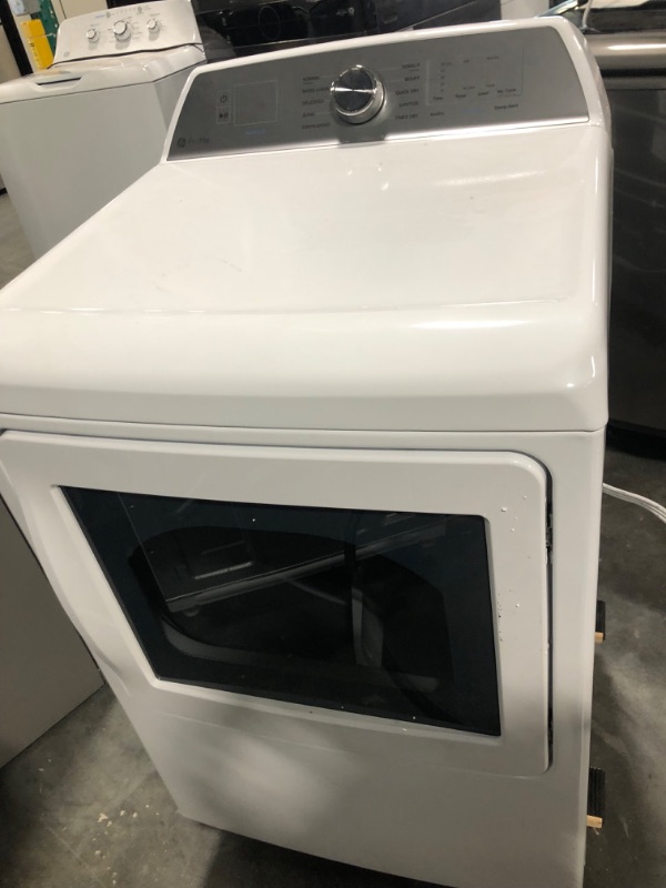 Photo 2 of GE Profile 7.4-cu ft Smart Electric Dryer (White) ENERGY STAR
