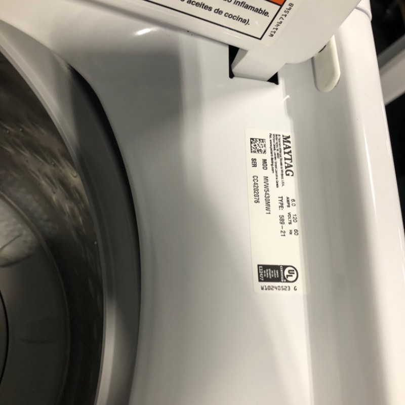Photo 4 of Maytag 4.8-cu ft High Efficiency Impeller Top-Load Washer (White)
