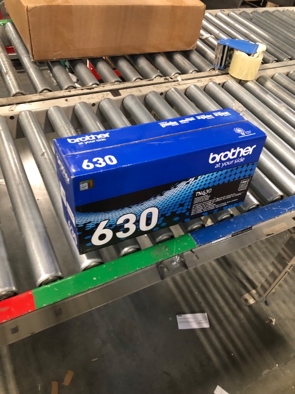 Photo 1 of Brother Genuine Standard Yield Toner Cartridge, TN630, Replacement Black Toner, Page Yield Up To 1,200 Pages, Amazon Dash Replenishment Cartridge