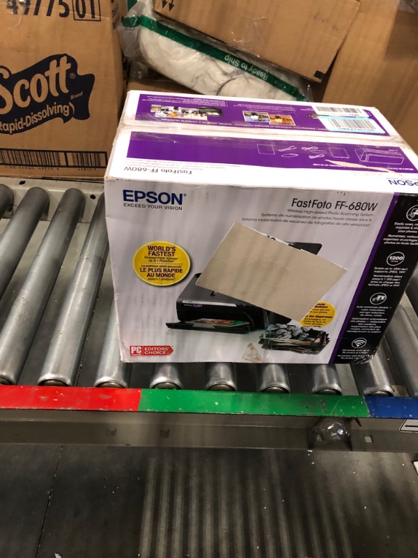 Photo 1 of Epson FastFoto FF-680W Wireless High-Speed Photo and Document Scanning System, Black