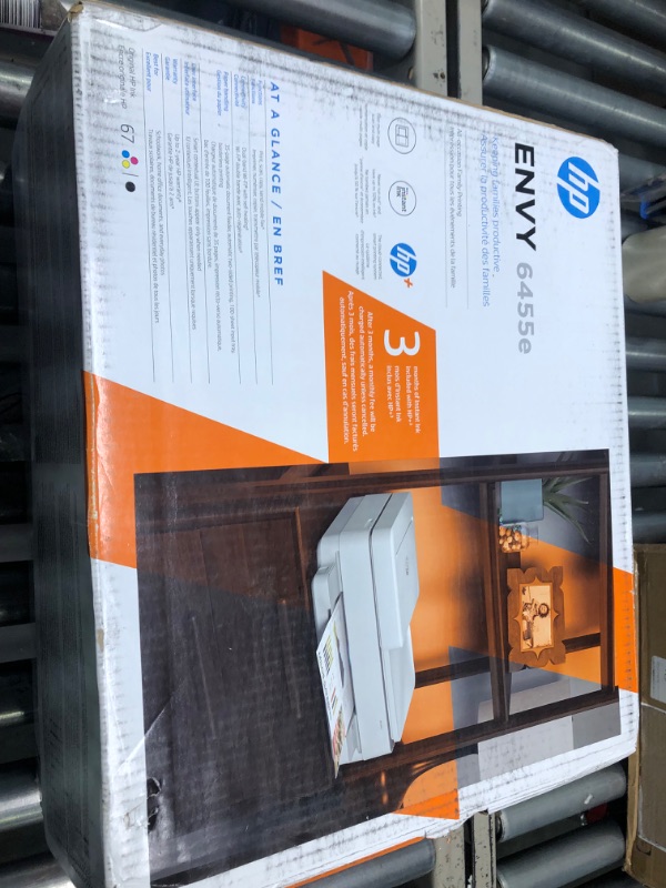 Photo 1 of HP ENVY 6455e Wireless Color All-in-One Printer with 6 Months Free Ink with HP+ (223R1A)