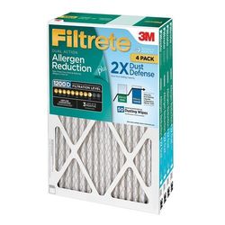Photo 1 of 3M Filtrete MPR 1200D MERV 11 Allergen Reduction & Dust Defense Filters - 4 Pack 16x20x1
