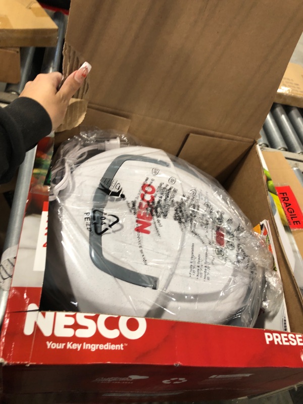 Photo 1 of Nesco FD-79 Snackmaster Pro Digital Food Dehydrator for Snacks, Fruit, Beef Jerky, Meat, Vegetables & Herbs, Gray, 4 Trays & Jumbo Works Beef Jerky kit, 1, Red Dehydrator