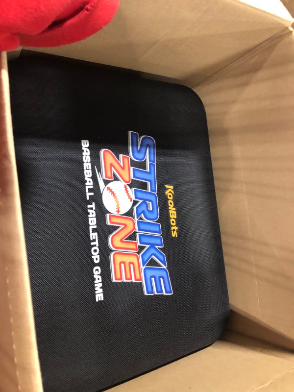 Photo 1 of StrikeZone Baseball Game - Giant 5 x 5 feet Rollout Field,10" Realistic Batter, Precision Controlled Spring-Loaded Pitching & Batting Action - Great for Gifting & Board Games