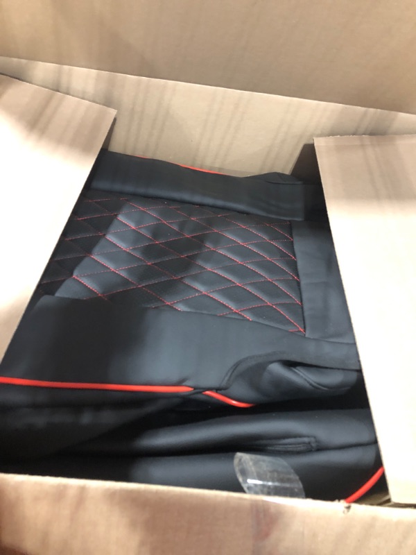 Photo 3 of HKZ Customized Special seat Cover for Toyota Corolla (Black with Red Trim(Diamond), 2020-2022 Corolla Hybrid LE & 2023 Hybrid XLE) 2020-2022 Corolla Hybrid LE & 2023 Hybrid XLE Black with Red Trim(Diamond)