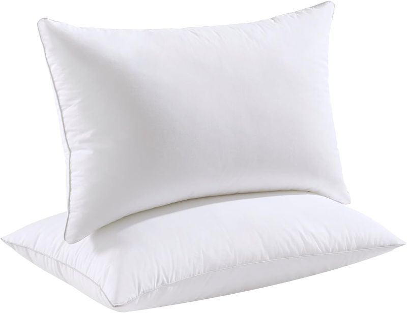 Photo 1 of Aocoz Pillows, Queen Pillows with Down Alternative Fill, Luxury Bed Pillows Set of 2 with Breathable Cover Suitable for Neck, Shoulder, Back and Other Sleepers, 30" x 20"