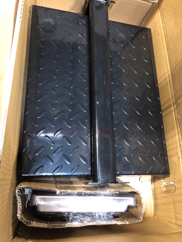 Photo 4 of Houseables Industrial Platform Scale 600 LB x .05, 19.5" x 15.75", Digital, Bench, Large for Luggage, Shipping, Package Computing, Postal