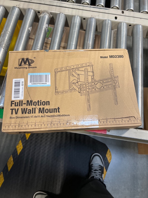 Photo 1 of Mounting Dream UL Listed TV Wall Mount for Most 32-55 inch TV, Some up to 65 inch, Full Motion TV Mount with Articulating Dual Arms, Max VESA 400x400mm, 99 lbs, Fits 16 inch Studs, MD2380