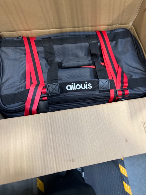 Photo 1 of Ailouis Extra Large Size,Expandable Lightweight Luggage Rolling Duffel Bag (XXL) with Wheels Travelling Foldable Suitcase,Black
