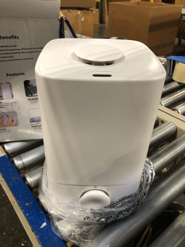 Photo 1 of Air Innovations Humidifiers for Bedroom Convenient Oversized 4.5L Tank Runs for 70 Hours for Large Room up to 400 Sq Ft Top Fill Cool Mist Humidifier Ideal for Baby Room and Plants MH-419