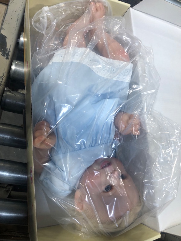 Photo 1 of BABESIDE Lifelike Reborn Baby Dolls - 18'' Realistic Baby Dolls Soft Body Real Life Baby Dolls Girl with Gift Box for Kids Age Stella-lightblue