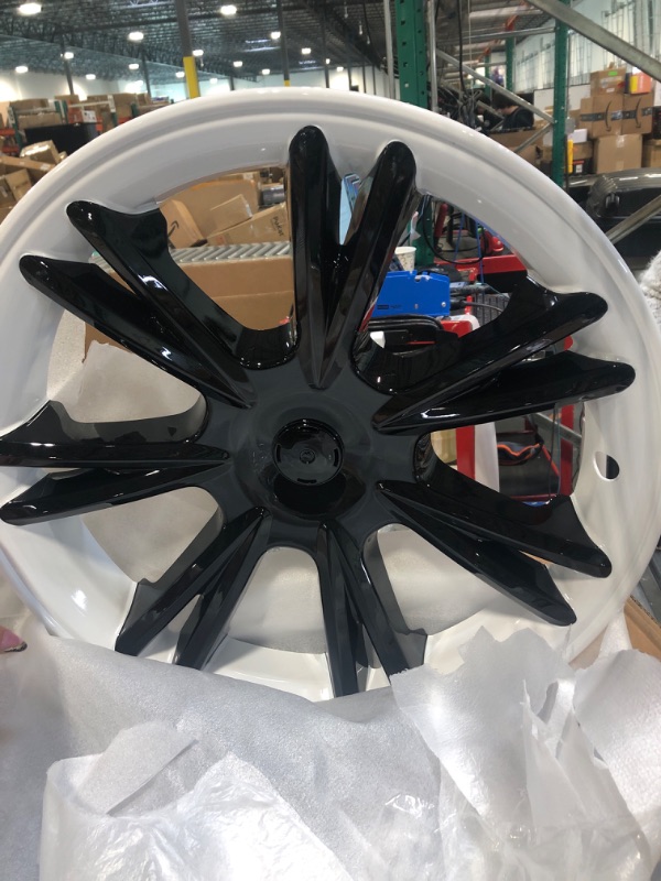 Photo 1 of Peforway 19 inch Wheel Covers for Tesla Model Y 2020-2023, Hubcaps Replacement with Center Caps ABS Tesla Accessories 4 pcs (Glossy Black)