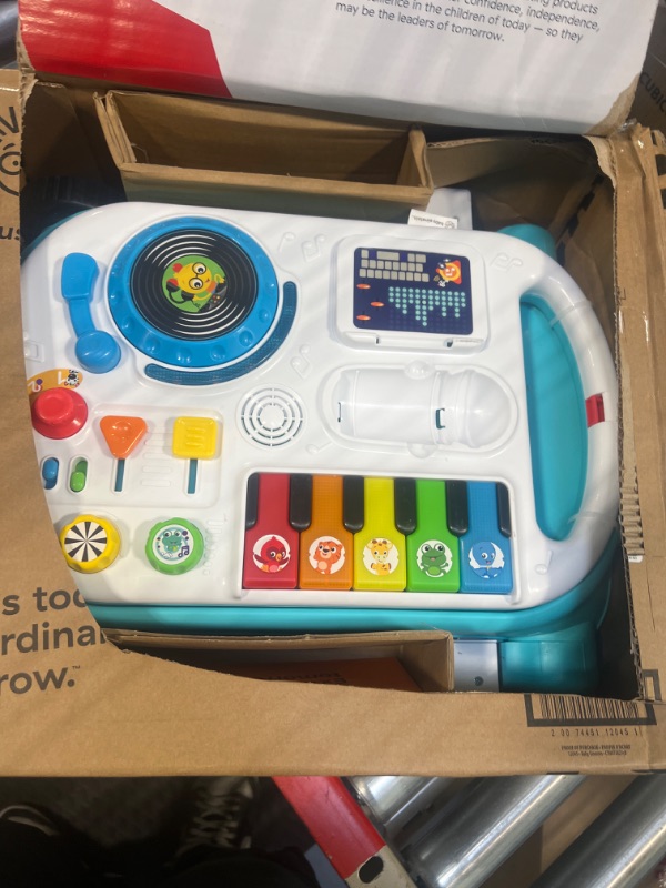 Photo 1 of Baby Einstein Musical Mix ‘N Roll 4-in-1 Push Walker, Activity Center, Toddler Table and Floor -Toy for 6 Months+, Blue