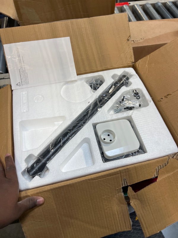 Photo 1 of MOUNTUP Triple Monitor Mount, 3 Monitor Stand Desk Mount for Three Max 32 Inch Computer Screens, Support 2.2-30.9lbs, Gas Spring Triple Monitor Arm Holder, VESA Bracket with Clamp/Grommet Base, White