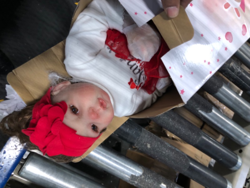 Photo 1 of CHAREX Lifelike Reborn Baby Dolls - 22 Inch Realistic Newborn Baby Dolls Girl Soft Body Real Life Baby Dolls with Christmas Clothes Toys Gift for Kids Age 3+ Red