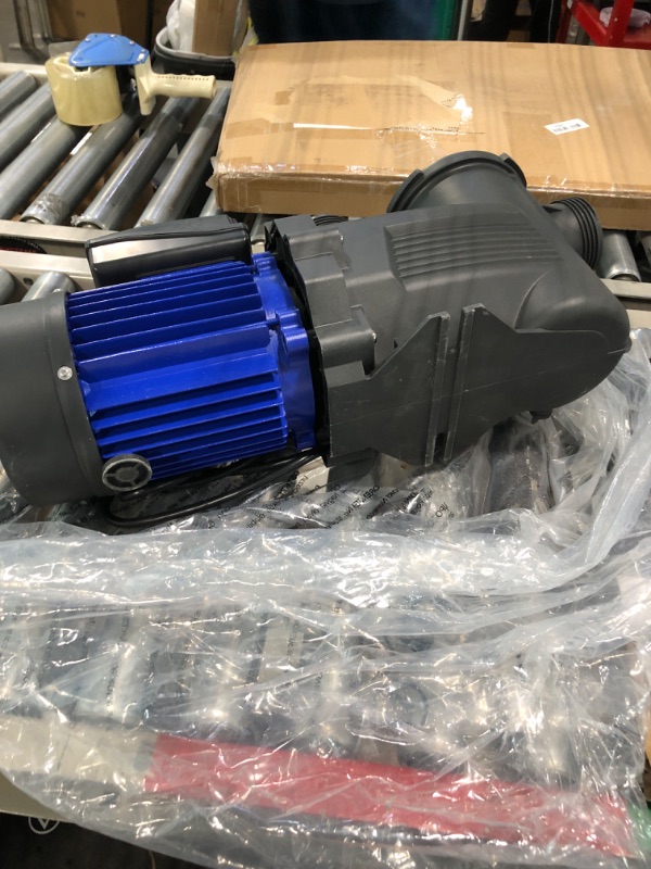 Photo 5 of AQUASTRONG 2 HP In/Above Ground Pool Pump with Timer, 220V, 8917GPH, High Flow, Powerful Self Primming Swimming Pool Pumps with Filter Basket 2HP + With Timer + 220V