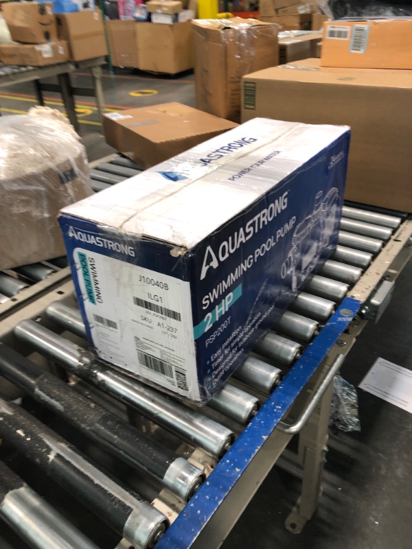 Photo 2 of AQUASTRONG 2 HP In/Above Ground Pool Pump with Timer, 220V, 8917GPH, High Flow, Powerful Self Primming Swimming Pool Pumps with Filter Basket 2HP + With Timer + 220V