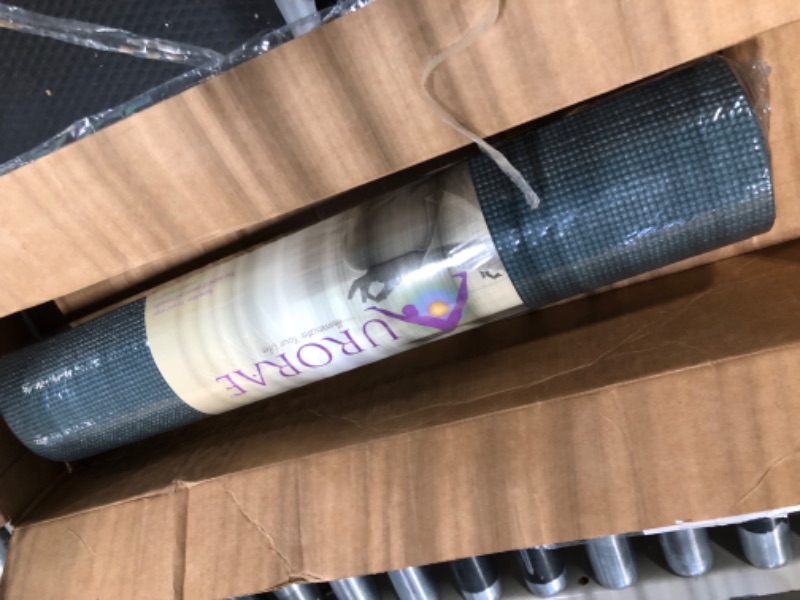 Photo 3 of AURORAE Classic/Printed Extra Thick and Long Yoga Mat. Slip Free Rosin Included Wooded Pine