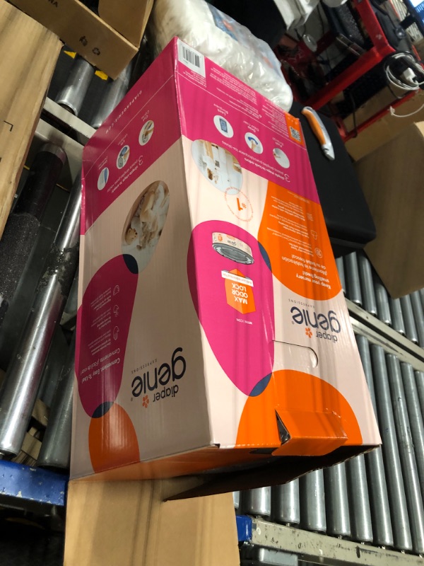 Photo 1 of Diaper Genie Expressions Pail | Odor-Controlling Baby Diaper Disposal System | Includes Diaper Pail and 1 Starter Refill Bag