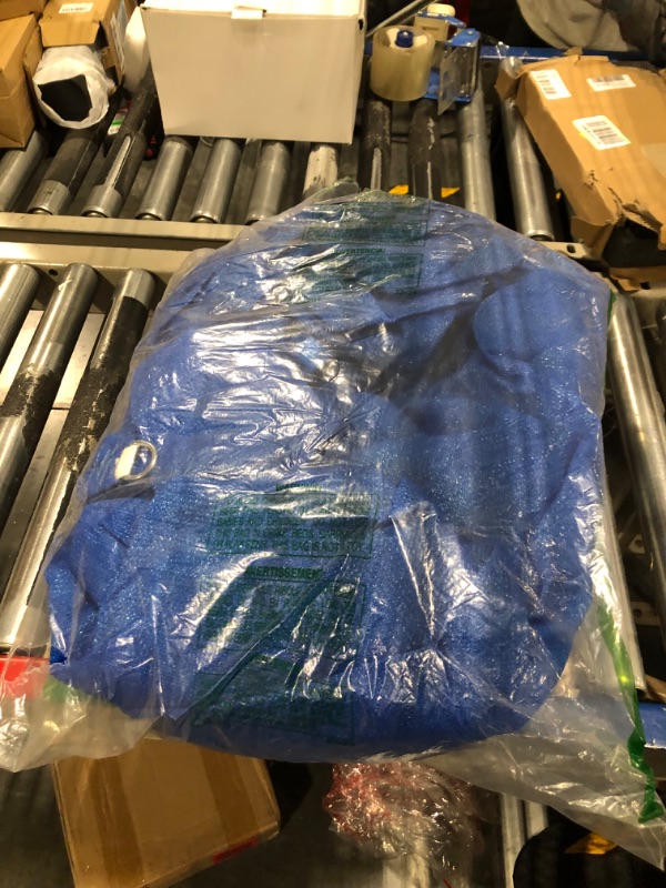 Photo 1 of Blue Sun Shade Sail Outdoor Canopy Rectangular Awning Fabric Cloth Screen for Patio Garden Backyard Pergola Custom Size