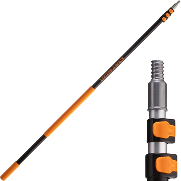 Photo 1 of 12Feet - 7-30 ft Long Telescopic Extension Pole with Universal Twist-on Metal Tip
