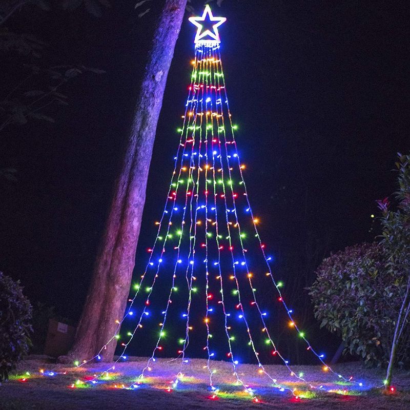 Photo 1 of 320 LED Christmas Lights Outdoor Yard Tree Decorations, 13" Hanging Twinkle Star Lights for Xmas New Year Holiday Party