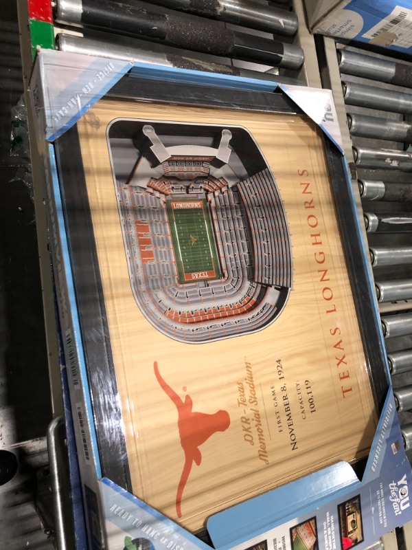 Photo 3 of YouTheFan NCAA 25-Layer StadiumView Wall Art Texas Longhorns FB