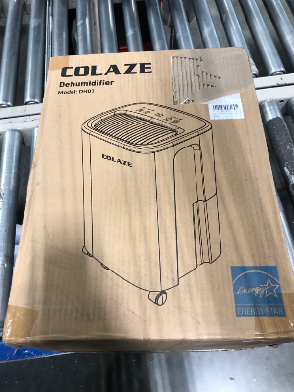 Photo 2 of 2500 Sq. Ft 30 Pint Dehumidifier, COLAZE DH01 Energy Star Dehumidifiers with Drain Hose for Home Basement Bedroom Bathroom, Auto Defrost & Overflow Protection & Timer & Drying Function with 0.66 Gal Water Tank 2500 sq.ft