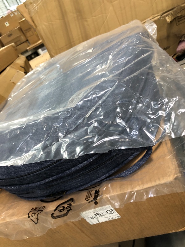 Photo 1 of SUNROX Gel Memory Foam Chair Cushion with Ties, Ultra Durable Water Resistant FadeShield Outdoor/Indoor Reversible Chair Seat Cushion 17 x 16 inch Set of 4, Heather Indigo