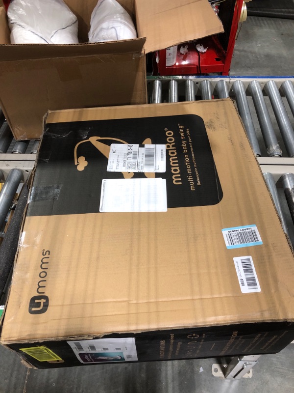 Photo 1 of 4moms MamaRoo Multi-Motion Baby Swing, Bluetooth Baby Swing with 5 Unique Motions, Grey