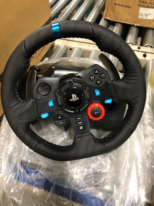 Photo 3 of Logitech G Dual-Motor Feedback Driving Force G29 Gaming Racing Wheel with Responsive Pedals for PlayStation 5, PlayStation 4 and PlayStation 3 - Black Wheel Only