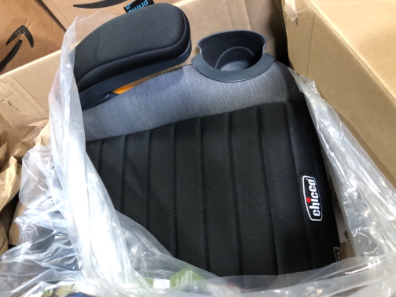 Photo 2 of Chicco GoFit ClearTex Backless Booster Car Seat - Shadow | Black Shadow GoFit with ClearTex No Chemicals