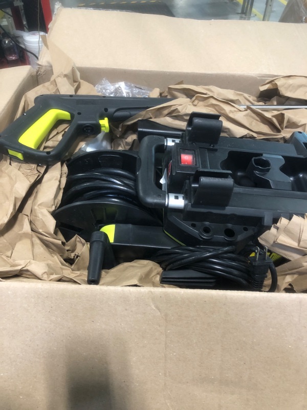 Photo 3 of ****** FOR PARTS **** Electric Pressure Washer 4200 PSI +2.8 GPM Power Washers Electric Powered with Three Modes of Touch Screen Adjustable Pressure,4 Nozzles and Foam Cannon Hose Reel Car Washer Cleaner for Home/Patio Yellow