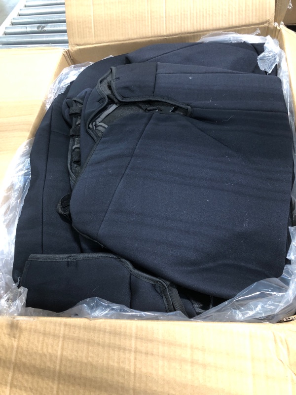 Photo 1 of Rough Country Neoprene Seat Cover Set for 14-21 Toyota Tundra | CrewMax - 91027A, Front/Rear, Black