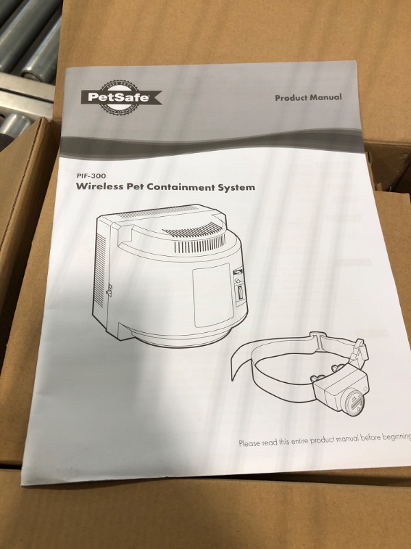 Photo 3 of *****SELLING FOR PARTS ONLY******Collar battery seems dead.***** Wireless Pet Fence Pet Containment System, Covers up to 1/2 Acre, for Dogs Over 8 lb, Waterproof Receiver with Tone/Static Correction - from The Parent Company of Invisible Fence Brand Wirel