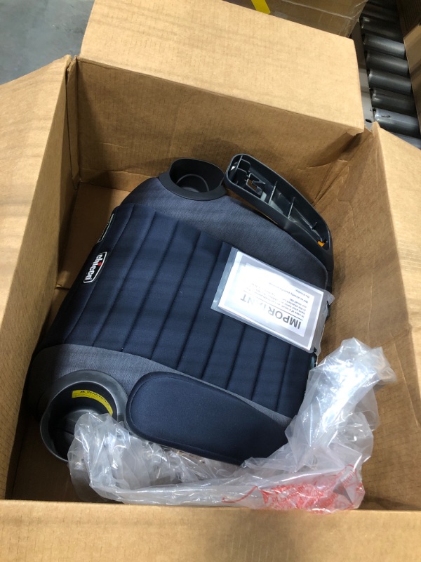 Photo 3 of Chicco GoFit ClearTex Backless Booster Car Seat - Reef | Navy Reef GoFit with ClearTex No Chemicals