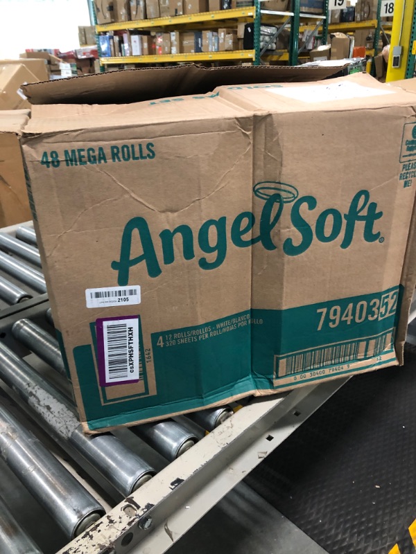 Photo 4 of Angel Soft® Toilet Paper, 48 Mega Rolls = 192 Regular Rolls, 2-Ply Bath Tissue