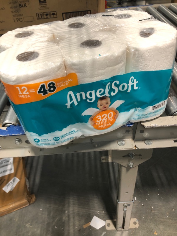 Photo 3 of Angel Soft® Toilet Paper, 48 Mega Rolls = 192 Regular Rolls, 2-Ply Bath Tissue