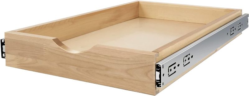 Photo 1 of WelFurGeer Pull Out Drawers for Kitchen Cabinets, Pull Out Cabinet Shelf, Pantry Organizers and Storage, Slide Out Wood Cabinet Organizer, Wood Rack for Kitchen, Bathroom (17" Wide) https://a.co/d/cduLisy