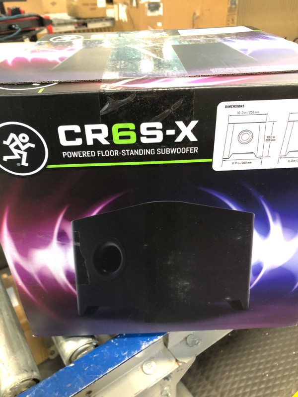 Photo 1 of Mackie CR-X Series, Powered Floor-Standing Subwoofer (CR6S-X) 6.5-Inch Subwoofer Standard - Black