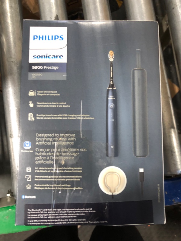 Photo 2 of Philips Sonicare 9900 Prestige Rechargeable Electric Power Toothbrush with SenseIQ, Midnight, HX9990/12