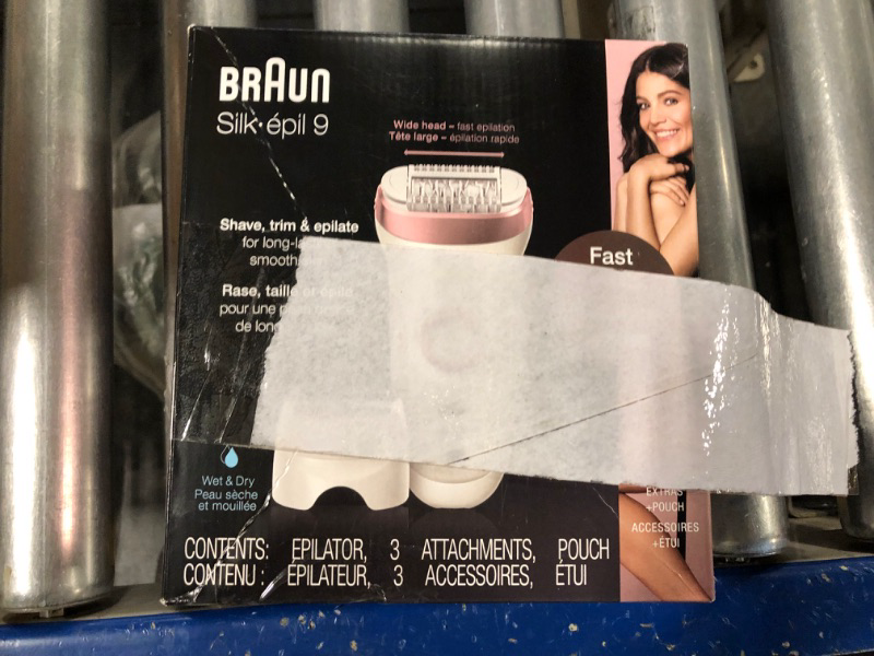 Photo 2 of Braun Epilator Silk-épil 9 9-720, Hair Removal for Women, Wet & Dry, Womens Shaver & Trimmer, Cordless, Rechargeable Silk-epil 9-720