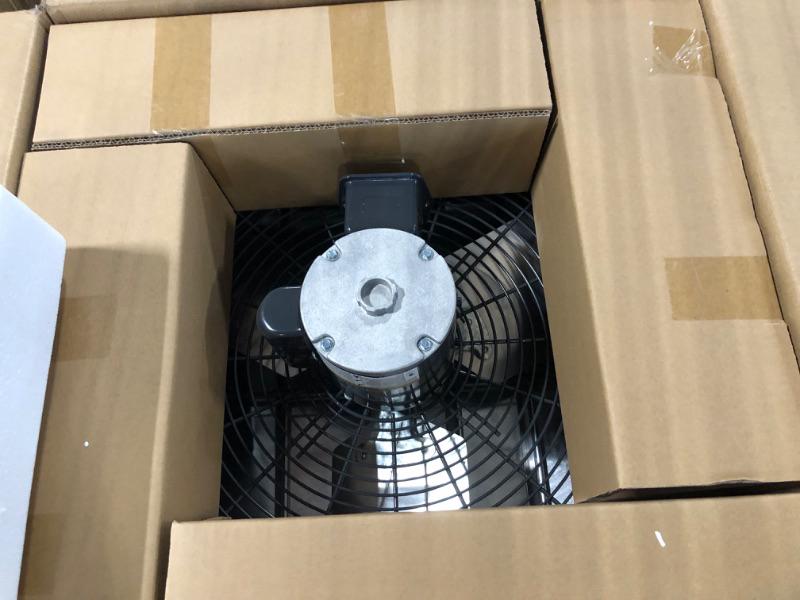 Photo 1 of iLIVING 18" Wall Mounted Shutter Exhaust Fan, Automatic Shutter, with Thermostat and Variable Speed controller, 0.85A, 1736 CFM, 2600 SQF Coverage Area Silver (ILG8SF18V-ST) Fan w/ Thermospeed Controller