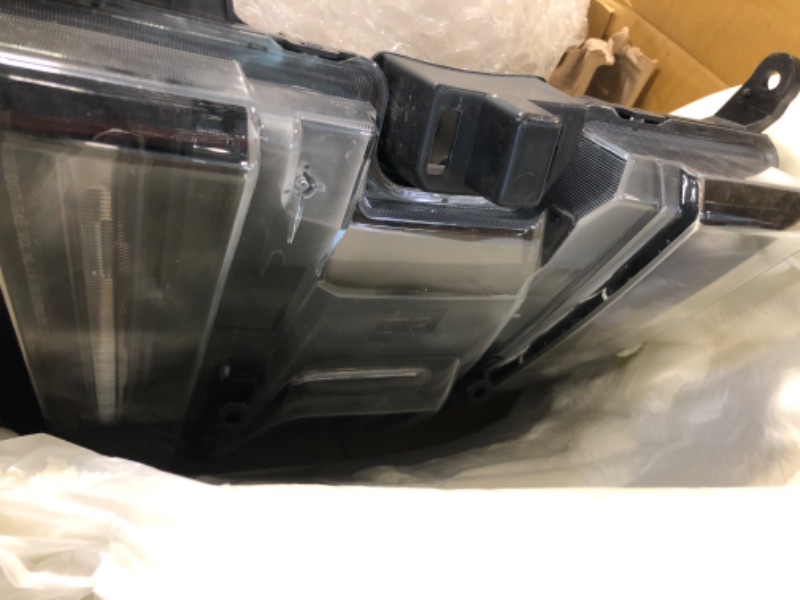 Photo 2 of 2019-2021 Chevy Silverado 1500 LED DRL Aftermarket Headlights LEFT DRIVER SIDE 