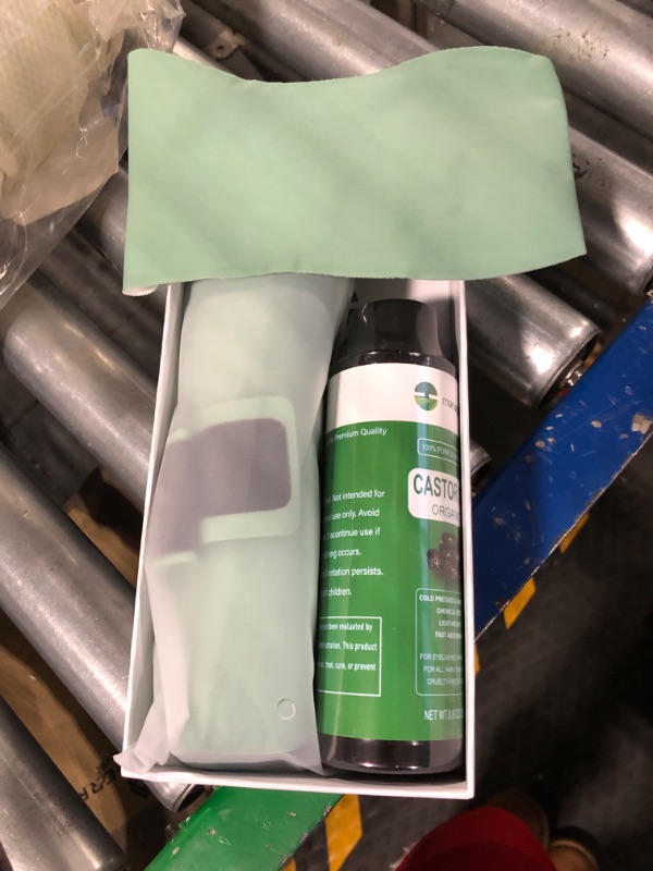 Photo 1 of Castor Oil Pack Kits - Castor Oil Packs for Liver Detox, Castor Oil Pack Wrap, Contains One Castor Oil Pack for Neck, Made of Chinlon Lycra Fabric, Suitable for Waist Size 36in-47in 36in-47in 36in-47in (GREEN)