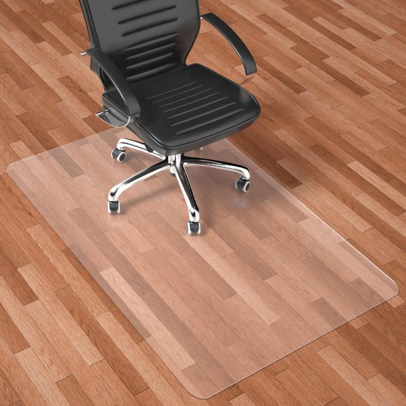 Photo 1 of Naturehydro Clear Office Chair Mat for Hardwood Floor - 48" x 30" Easy Glide Computer Desk Chair Mat on Hard Wood, BPA and Phthalates Free (Rectangle)