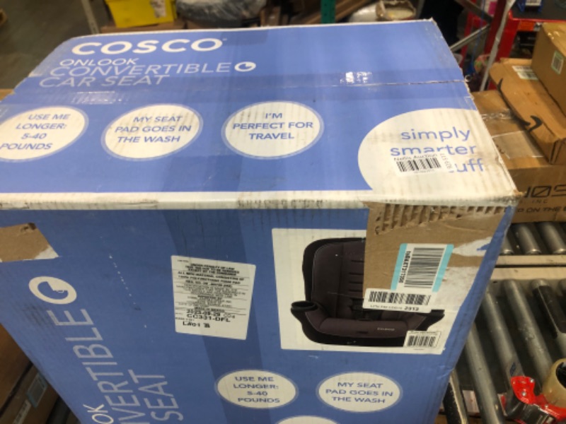 Photo 1 of Cosco Onlook 2-in-1 Convertible Car Seat, Rear-Facing 5-40 pounds and Forward-Facing 22-40 pounds and up to 43 inches, Black Arrows