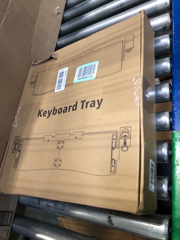 Photo 1 of LETIANPAI Keyboard Tray Under Desk,Pull Out Keyboard & Mouse Tray with Heavy-Duty C Clamp Mount,32(37 Including Clamps)x11.8 in Slide Out Platform Computer Drawer,Suitable for home work or office work
