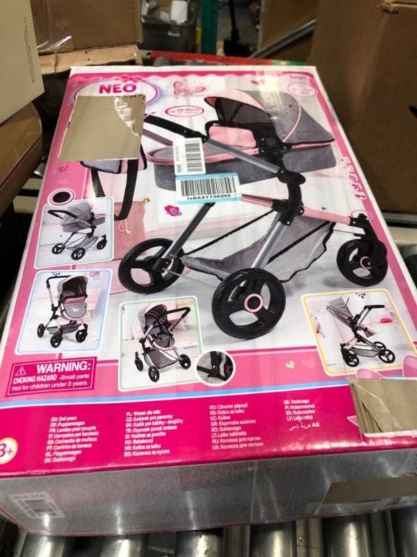 Photo 2 of Bayer Dolls Pram City Vario for Dolls up to 20" , Grey